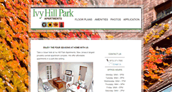 Desktop Screenshot of ivyhillparkapts.com