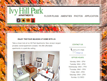 Tablet Screenshot of ivyhillparkapts.com